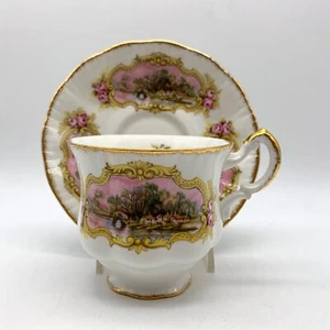 Vintage Paragon Chippendale English Village Bone China Tea Cup-Saucer England - Picture 1 of 7