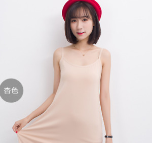 Women Long Cami Slip Dress Maxi Dress Sleepwear Full Slip Night Dress Chemise