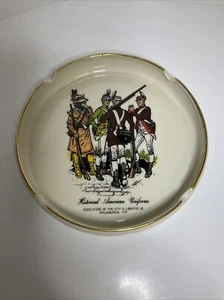 Rare Vintage Historical American Uniforms Ashtray Ridgewood - Picture 1 of 10
