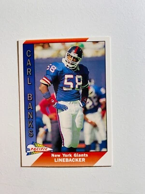 1991 PACIFIC #340 CARL BANKS NM-MT NFL FOOTBALL CARD - Image 1 of 2