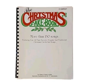 The Christmas Fake Book for Piano Keyboards Vocal Guitar C Instrument Edition - Picture 1 of 8