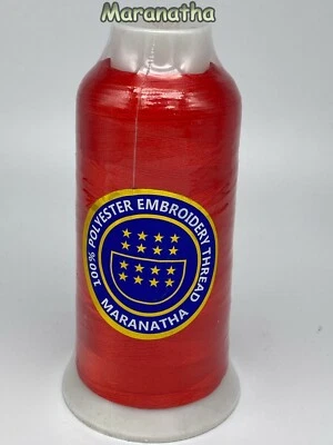   Embroidery machine polyester  thread 5000 yds  ( cone , spool  ) - Image 1 of 2