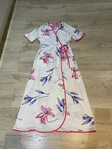 Vintage 60s 70s St Michael Lightweight Dressing Gown Size 36” Bust Kimono Style - Picture 1 of 5