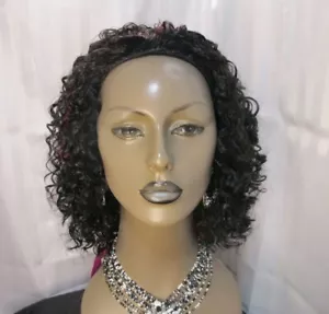 Outre Quick weave half wig med short curly black w/burg no styling NEW - Picture 1 of 7
