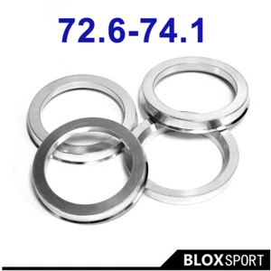 4pcs/ Lot 72.6mm- 74.1mm Aluminum Alloy 6063 Wheel Center Ring for BMW 325i 525i - Picture 1 of 11