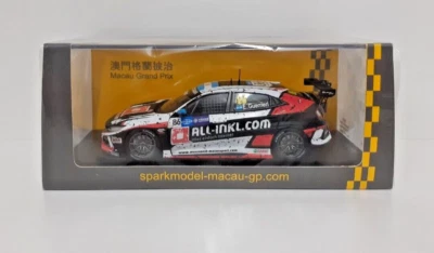 Chispa estática fundida a presión Honda Civic WTCR Guerrieri Macao 2018 modelo de coche a escala 1:43 Foto 1 de 4