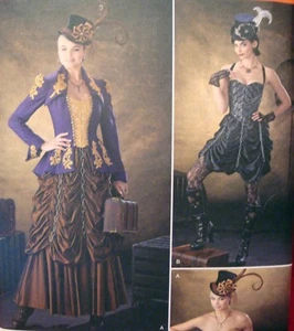 SEWING PATTERN Simplicity 1248 STEAMPUNK JACKET BUSTIER SKIRTS sz 14-22 Costume - Picture 1 of 3