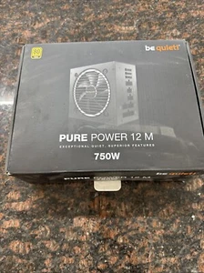 be quiet! Pure Power 12 M 750W ATX Full Modular Power Supply 80+ Gold PSU - Afbeelding 1 van 3
