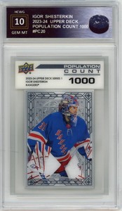 2023-24 Upper Deck Population Count Igor Shesterkin Graded Gem Mt HCWG 10