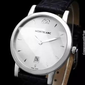 MONT BLANC STAR CLASSIQUE Mens SS Steel Watch - Mint with Warranty - Picture 1 of 12