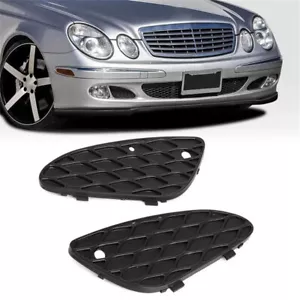 Par de cubiertas inferiores de rejilla de parachoques delantero para Mercedes Benz W211 E320 E500 2003-2006 - Imagen 1 de 6