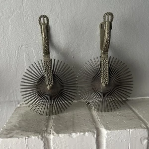 Antique  Gaucho Horse Riding Pair Of Spurs 'Chile' - Picture 1 of 5