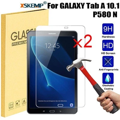 2 PACK Screen Protector Samsung Galaxy Tab A 10.1 S-Pen P580 P585 Tempered Glass - Image 1 of 4