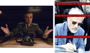 Christoph Waltz signed "INGLOURIOUS BASTERDS" 8x10 Photo d PROOF Hans Landa COA - Bild 1 von 4