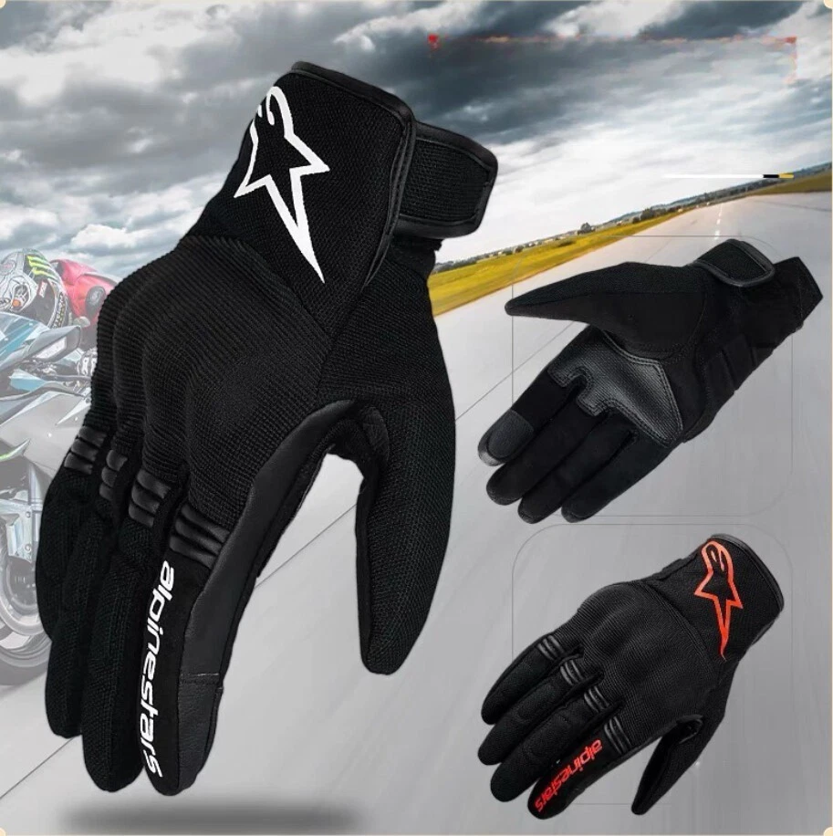 UK Alpinestars Copper Short Motorcycle Gloves Summer Motorbike Sport Glove - Image 1 of 4