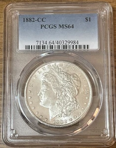 1882 CC CARSON CITY PCGS MS64 - Silver Morgan Dollar $1 US Coin - Picture 1 of 13