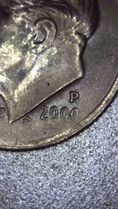 2000-P Roosevelt Dime with Off-Center Strike DDO SEE PICS - Picture 1 of 8