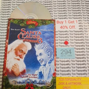 Santa claus 3 Dvd Disc And Art Work only Save £s Eco - Imagen 1 de 1