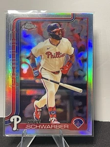 Topps Chrome 2025 - refractor Kyle Schwarber #31 - Philadelphia Phillies - Imagen 1 de 7