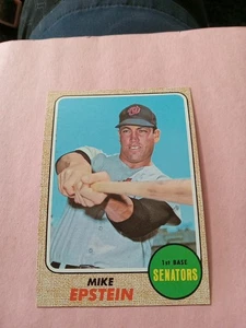 1968 Topps Mike Epstein, Washington Senators  # 358. EXMT See Scan!!!!!!!! - Picture 1 of 2