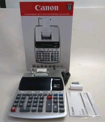 Canon MP11DX-2 Printing Calculator Black Red Print 3.7 Lines per Second 2198C001 - Image 1 of 4