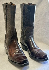 Laredo Boot Mens Brown Leather Cowboy Western Boots 67194Size 7.5D VG+ - Picture 1 of 11