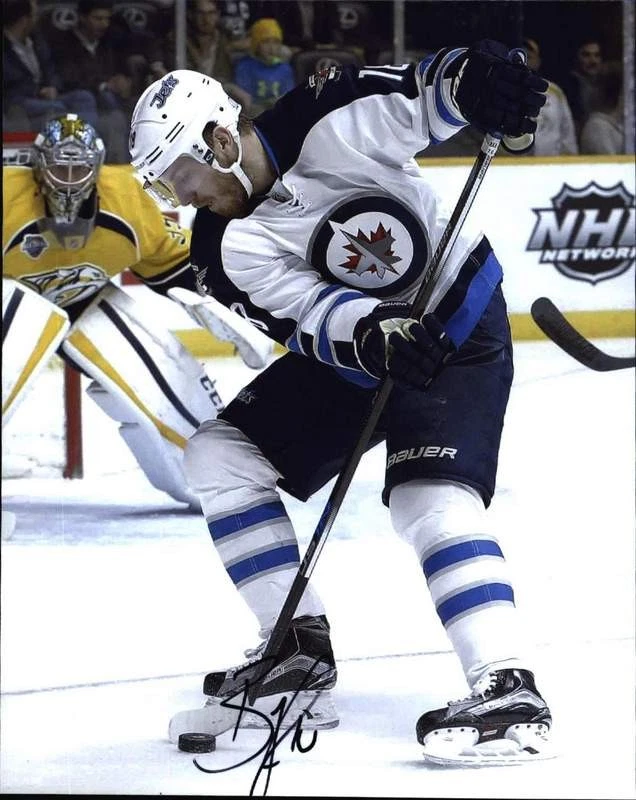 Foto 8x10 firmada por Bryan Little de hockey de la NHL con certificado autografiado A0003 Foto 1 de 2