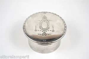 antico barattolo inglese in argento sterling anno 1930 città di SHEFFIELD  - Picture 1 of 1