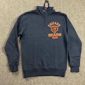 Chicago Bears 1/4 Zip Pullover Adults Medium Sweatshirt Starter Mens NEW A1
