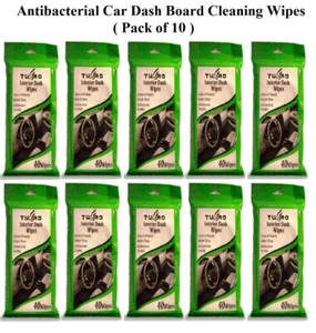 10er-Pack x 40 Innenraum Armaturenbrett Auto Tücher Nass Auto Armaturenbrett Reinigung Auto Armaturenbrett Glanz Tuch - Bild 1 von 3