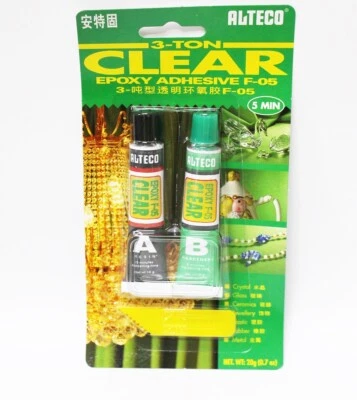Alteco F-05 - 3 Ton A + B Clear Epoxy Adhesivo 5 min para la mayoría de las s... - Imagen 1 de 2
