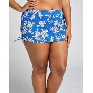 Lane Bryant Floral Drawstring Swim Skirt 26 - Picture 1 of 2