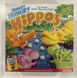 VINTAGE Hungry Hungry Hippos Game New Open Box Milton Bradley 2000 90s Kids - Picture 1 of 4