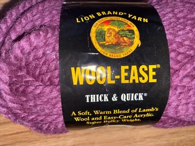Lion Brand Wool-Ease  Super Bulky Thick & Quick 1 Full Fig 106 Yds - Image 1 of 4