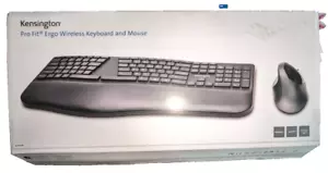 Preowned Kensington Pro Fit Ergonomic Wireless Keyboard Black K75406US Tested!! - Picture 1 of 14