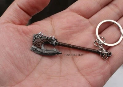 1/12 Mini Grommash Gorehowl Battle Axe  war full metal  keychain toy gift 9cm - Image 1 of 2