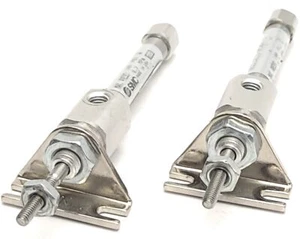 Menge 2 SMC NCDJ2L6-050R-B Mini-Doppelwirkzylinder, 1/4"" Bohrung, 1/2"" Hub - Bild 1 von 4