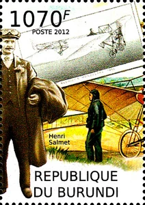Burundi MNH Henri Salmet Frankreich Pilot Flieger Flugzeug Bleriot Eindecker/890 - Bild 1 von 1