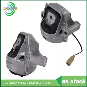 Soportes de motor hidráulico L & R 2 piezas para Audi A4 A5 Quattro 2009-2014 2,0 L - Imagen 1 de 10
