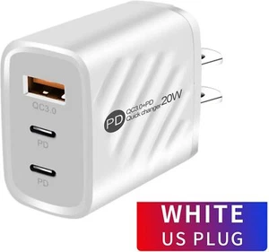 USB C Ladegerät 20W Schnellblock Typ C Ladewürfel für iPhone iPad Android - Bild 1 von 12