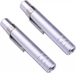 2 X Aluminum Alloy Chalk Holder Teacher'S Chalk Clip Clutch (Silver) - Picture 1 of 12