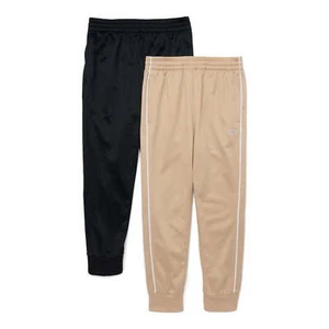 Cheetah Athletic Tricot Jogger Pants Boy's Size 14/16 Cream/ Black Polyester - Picture 1 of 3