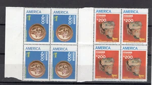 ECUADOR - UPAEP 1989, BLOCK OF 4, MNH - Picture 1 of 1