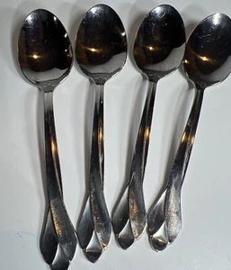 4er Set Oneida USA TRIBECA Suppenlöffel glänzend Edelstahl Besteck - Bild 1 von 4