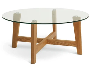 Habitat Zela Round Coffee Table - Oak - Picture 1 of 7