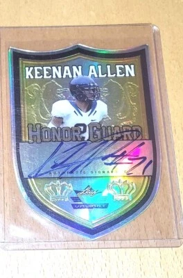 Keenan Allen 6/10 2013 Leaf Valiant Draft Honor Guard Die Cut Yellow Rookie - Image 1 of 2