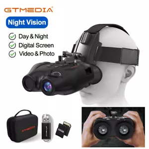 Helmet Mount Infrared Night Vision Goggles 1080P Video Record Waterproof Hunting - Picture 1 of 17