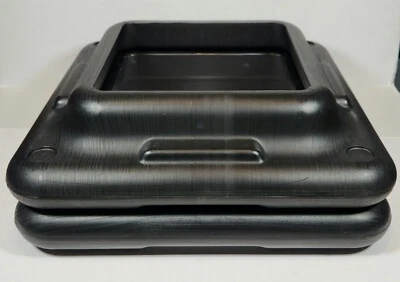 Juego de dos (2) elevadores The Step Aerobics Platform negros de 15,7" x 15,7" x 4" solamente Foto 1 de 3