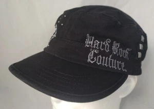 Gorra/Gorra Hard Rock Couture Negra Estilo Cadete Ajustable con Correa-Las Vegas-¡BONITA! - Imagen 1 de 7