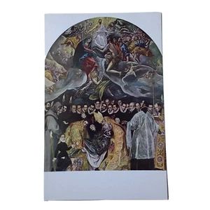 VTG Postcard El Greco Burial of Count of Orgaz Artist Study Spain - Picture 1 of 7